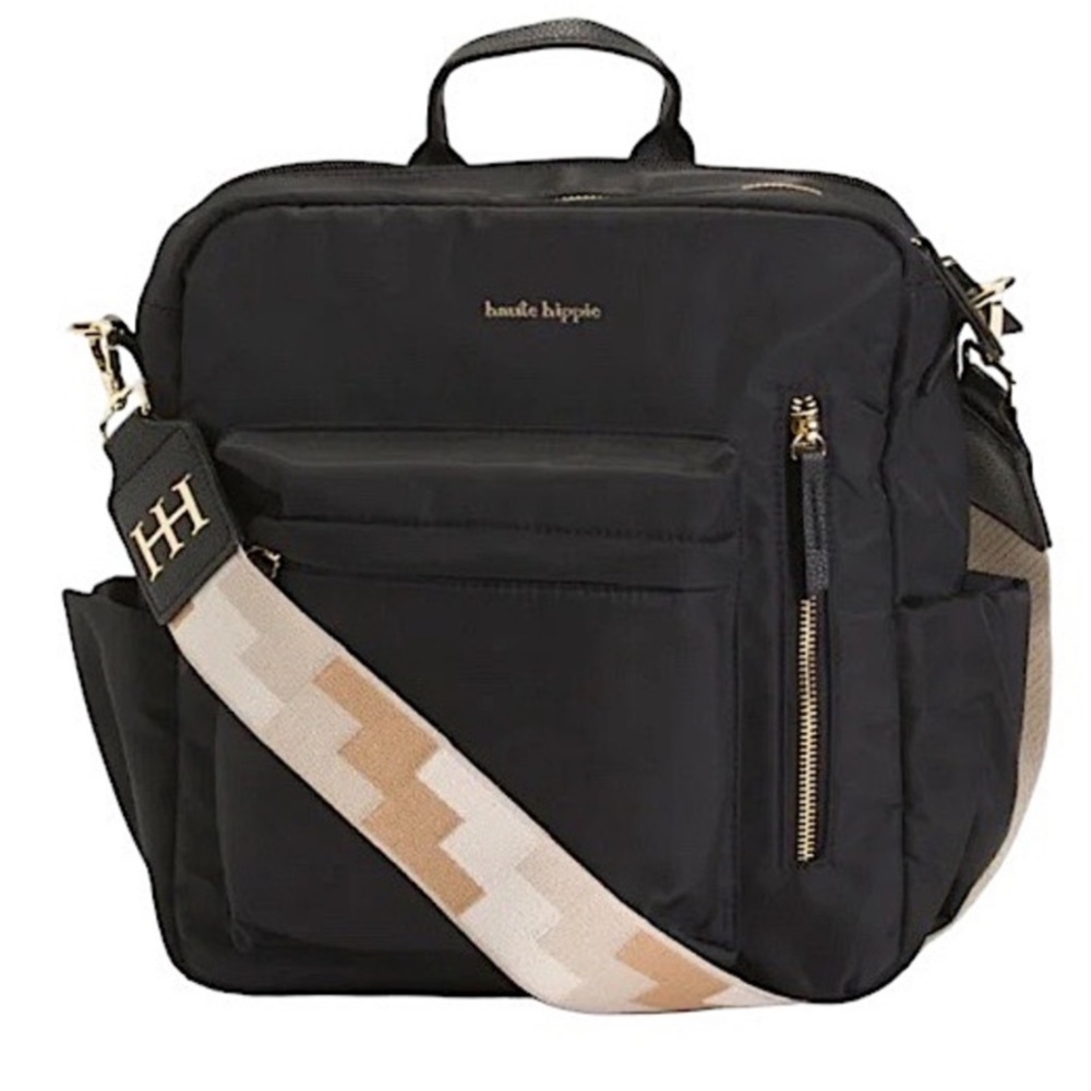 Haute Hippie Black and Tan Bag